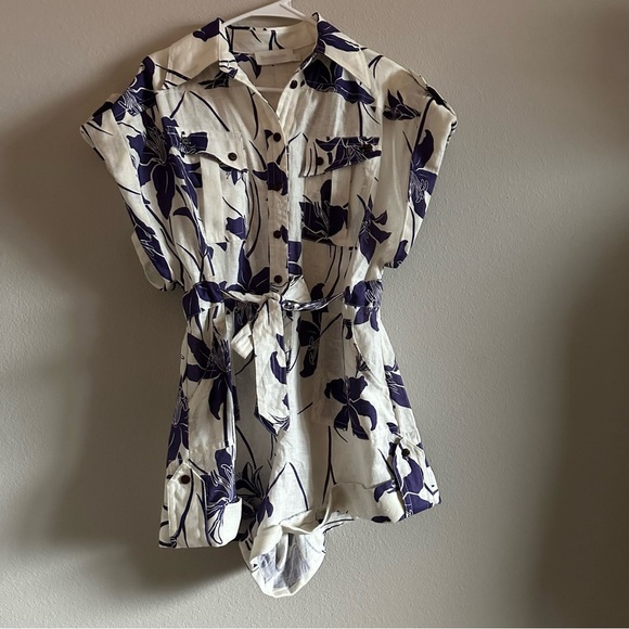 Zimmermann Acadian Linen Romper Playsuit - Picture 2 of 10